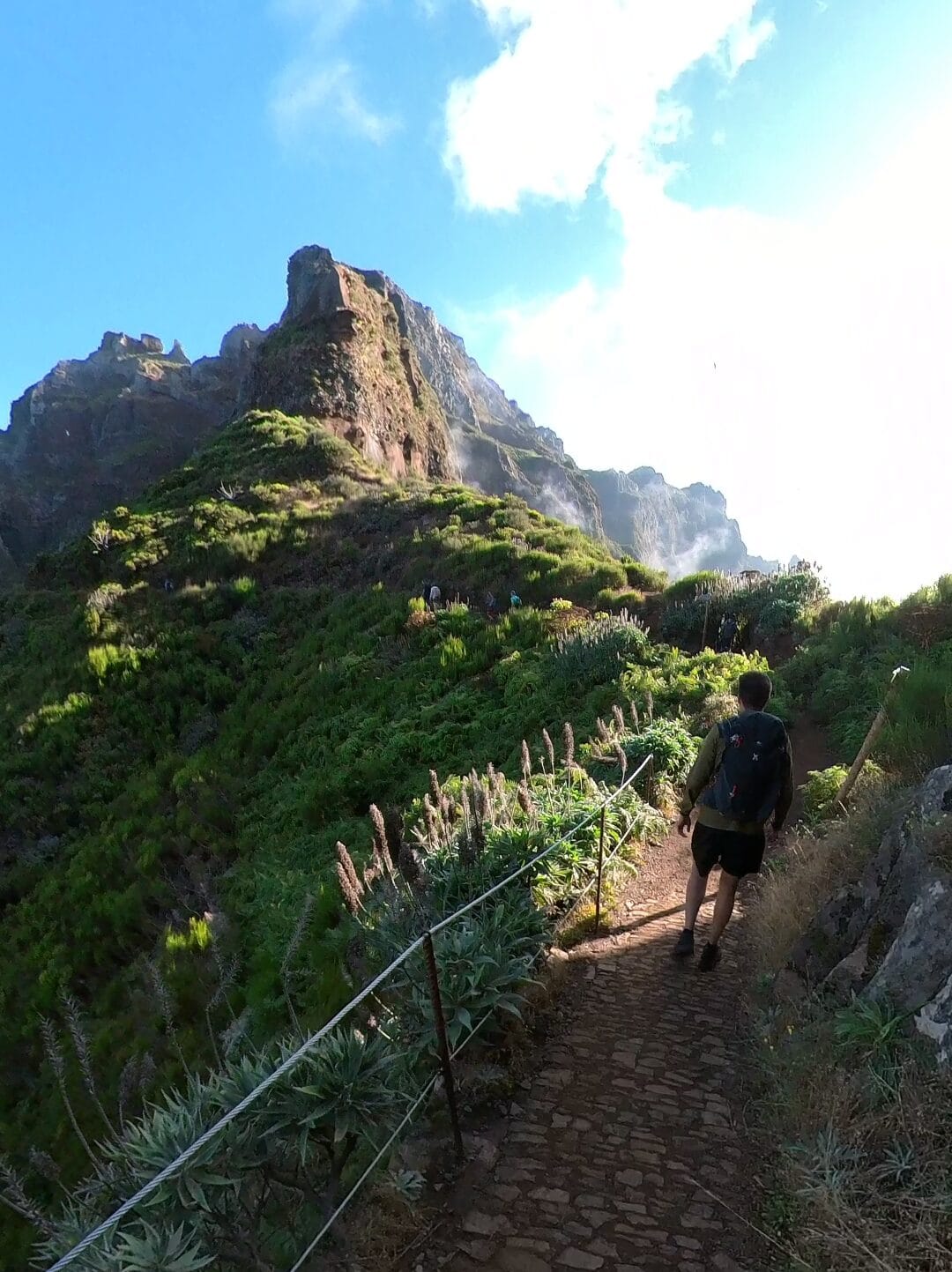 View on the Pico to Pico hike on Madeira
