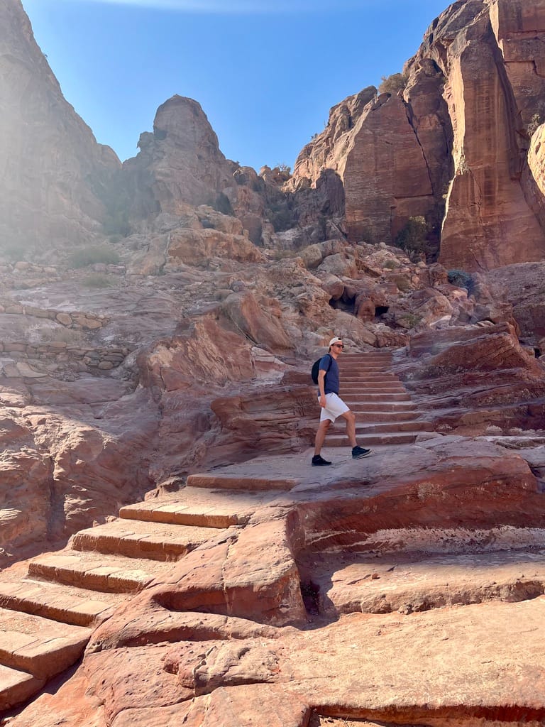 Rudy on day 2 of our Jordan itinerary