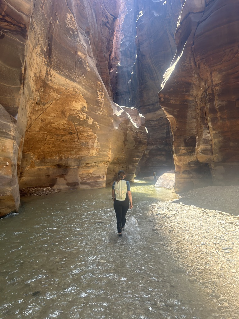 Hiking in Wadi Mujib