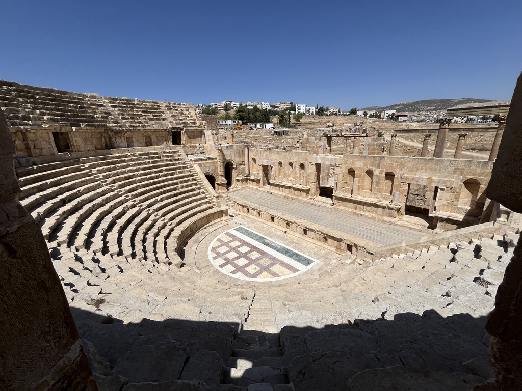 One of two Roman theaters in Jerash