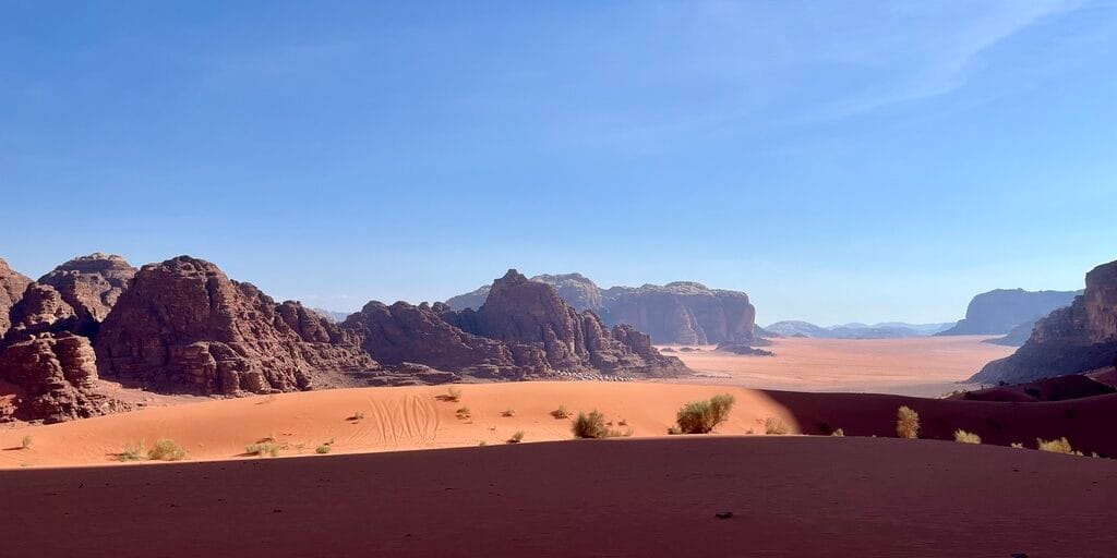 Wadi Rum, one of the stops on this 14 day Jordan itinerary
